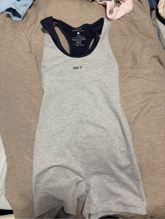 SET Active Other - Set active Grey & Navy Racerback Romper